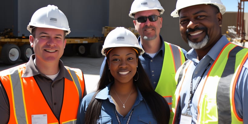 A_diverse_group_of_employees_including_one_Black_woman